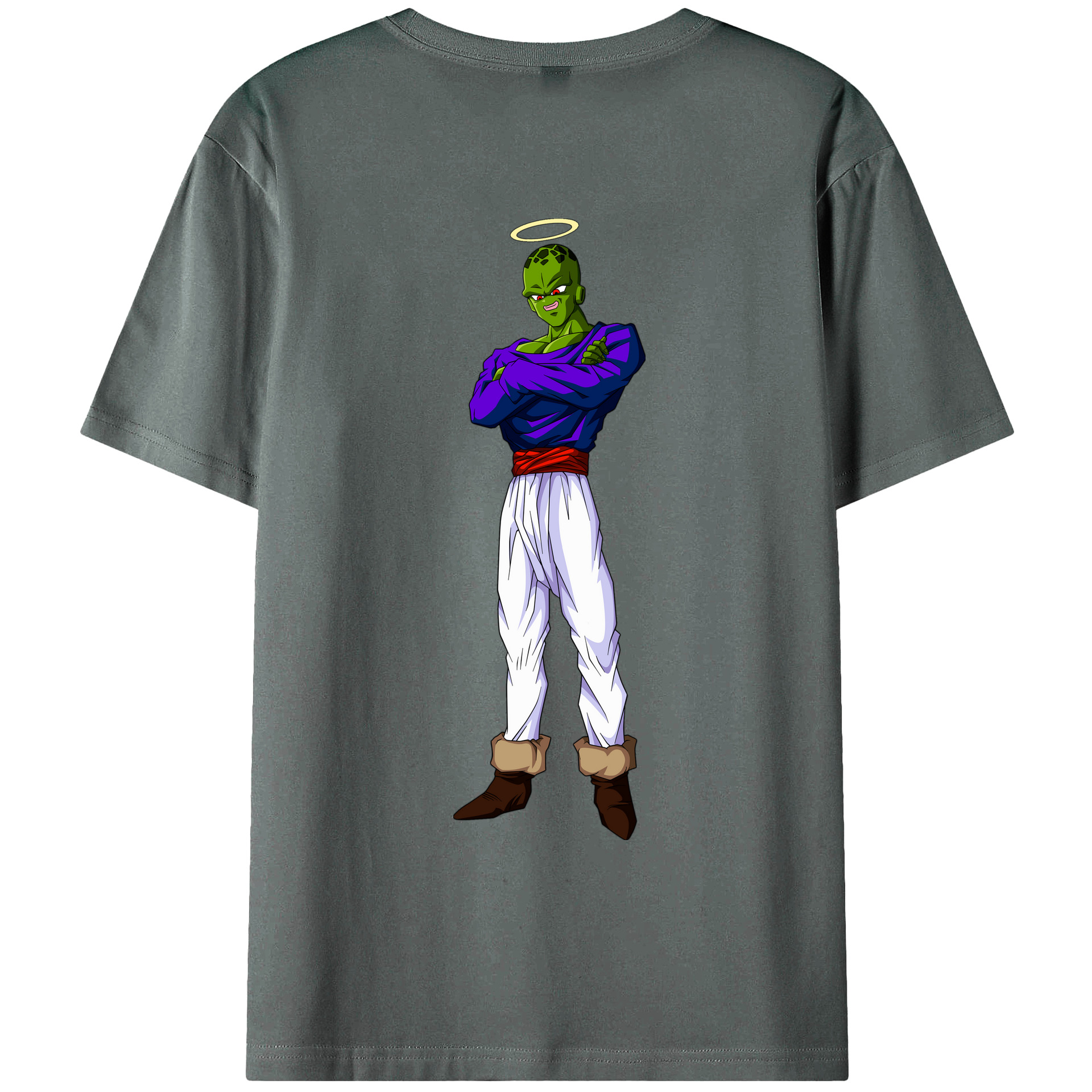 （画像用） ドラゴンボール パイクーハン DRAGON BALL Pikkon 綿100％ メンズ半袖Tシャツ（バックプリント） 通気性